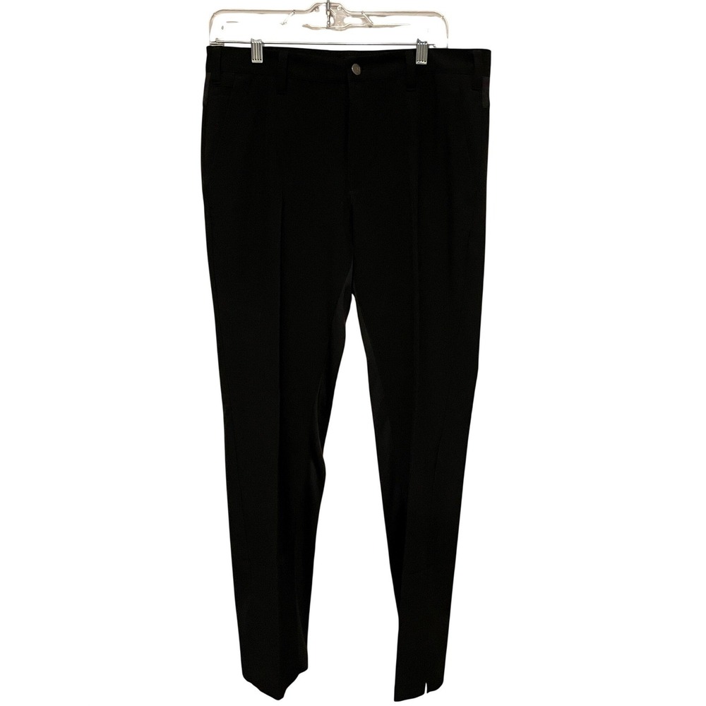 Adidas Mens Black Golf Pants Lightweight Performance Stretch 32x32 Athletic